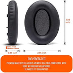 WC Wicked Cushions Extra Thick Replacement Earpads Compatible with Sony WH-1000XM3 Headphones - Black