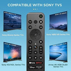 Voice Remote Replacement for Sony TV Remote, for Sony Smart TVs and Sony Bravia TVs, for All Sony 4K UHD LED LCD HD Smart TVs, Sony Remote, RMF-TX800U, Black