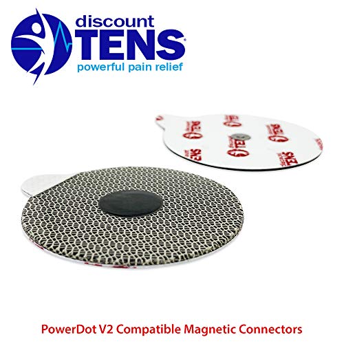 PowerDot 2.0 Compatible Electrodes with Magnetic Connector. 12 Premium PowerDot 2.0 Compatible Replacement Pads (Version 2 - Magnetic)