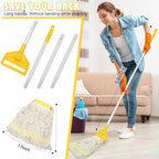 Commercial Mop Industrial Cotton Mop with Extra Replacement Mop Head,Looped-End Heavy Duty String Wet Mops with Long Handle for Home,Garage,Office, Workshop, Warehouse Floor Cleaning
