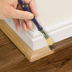 D-Line 157in Stainable Wood-Effect Corner Cable Concealer Multipack, Floor Wire Hider, Quarter Round Cord Cover, Organize Cords in Corners, Floor Molding - 10x 15.7in Lengths & Accessories