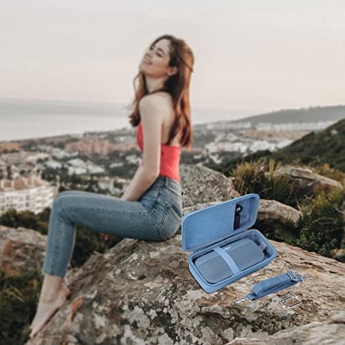 co2CREA Hard Travel Case Replacement for Bose New SoundLink Flex 2nd Gen/Bose SoundLink Flex Bluetooth Portable Speaker (Stone Blue Case)