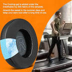 SOULWIT Cooling Gel Ear Pads Cushions Replacement for Anker Soundcore Life 2 (Not fit Life 2 Neo)/Q20/Q20+/Q20I/Q20BT Headphones, Ear Pads with High-Density Noise Isolation Foam - Black