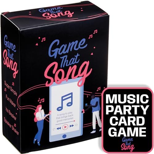 Game That Song - Fun Music Card Game for Adults and Teens - Compete to Play The Best Song- Makes A Great Gift for Music Lovers, Game Night, Galentines Gift, Karaoke or Singing