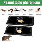 12 Pack Sticky Mouse Trap Rat Traps Indoor, Peanut Taste Pheromone Mouse Traps Indoor for Home, Glue Sticky Traps for Mice and Rats, Snake(Large Size)
