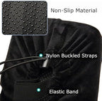 Knee Scooter Cushion 2" thick Memory Foam Knee Scooter Pad for Comfort w/Removable Cover Walker/Roller Accessories fits Most Models (Black)