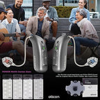 Genuine Oticon Hearing Aid Domes Minifit Power 10mm (0.39 inches - Large), Oticon Branded OEM Denmark Replacements, Authentic Accessories for Optimal Performance -2 Pack/20 Domes Total