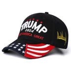 Trump 2024 Hat,3D Embroidered Trump Hat Keep America Great Donald Trump Slogan Hat Adjustable Baseball Cap (Black 2024)