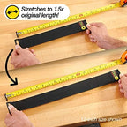 Super-Stretch Wrap-It Storage Straps, 24" (4 Pack) - Elastic Hook and Loop Cinch Straps - Garden Hose Strap, Pool Hose Organizer, Cables Straps, Extension Cord Wrap, Garage and RV Storage Accessories
