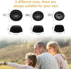 Memory Foam Ear Tips for AirPods Pro 1st & 2nd Gen, Replacement Ear Tip Premium, Perfect Noise Reduction, Ultra-Comfort, Anti-Slip Earbud, Fit in The Charging Case (S/M/L, Black)