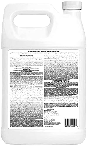Harris Flea and Tick Killer, Liquid Spray with Odorless and Non-Staining Extended Residual Kill Formula (Gallon)