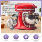 Stand Mixer Attachment Holders, Compatible with Kitchenaid Mixer & KitchenAid Flat Beater, Kitchen Accessory Organizer, Accessories for Storing Dough Hooks,Flat & Flex Edge Beater