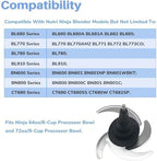 4 Blade Ninja Blender Blade Replacement Parts Compatible with 64oz(8Cup)72oz(9Cup) Food Processor Bowl Ninja Blades Auto iQ Chopping Blade 319KKU770 for Pitcher BL681A BL682 BL770AMZ and More
