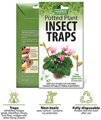 Harris Potted Plant Insect Traps for Gnats, Aphids, Whiteflies and More (30 Traps, 7 Stakes)