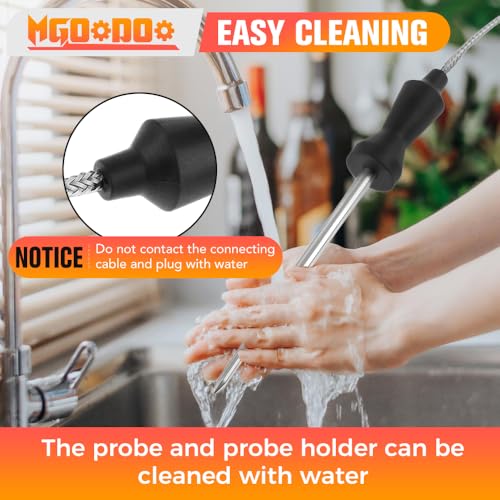 Mgoodoo Meat Temperature Probe Compatible with Ninja Grill AG400, AG400C, AG450,IG450CO Foodi Pro 5-in-1 Indoor Grill with Air Fry,Replacement for Ninja Air Fryer Grills Smart Thermometer Probe