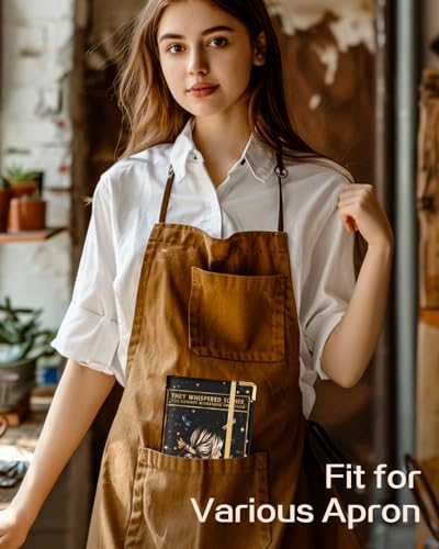 Slohif Server Book for Waitress Cute Serving Books with Zipper Pocket Accessories Leather Server Check Book Restaurant Waiter Server Booklet Ticket Book Holder Beauty
