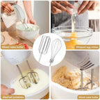4pcs Hand Mixer Beaters Attachments Set, 2 Styles Stainless Steel Handheld Mixer Replacement Beaters Electric Mixer Parts Accessories for Hamilton Beach Hand Mixer 62682RZ 62692 62695V 64699