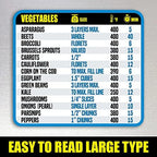 Air Fryer Cooking Times and Instant Pot Magnetic Cheat Sheet Combination Bundle - Extra Large Easy to Read Reference Guides for Air Frying and Instant Pot Pressure Cooking - Kitchen Accessories