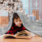 Glow in The Dark Blanket Dinosaur Blanket for Boys Kids Soft Cute Dino Blanket Christmas Toys Gifts Gray Glowing Dinosaur Blanket for Bed 90x90 inch