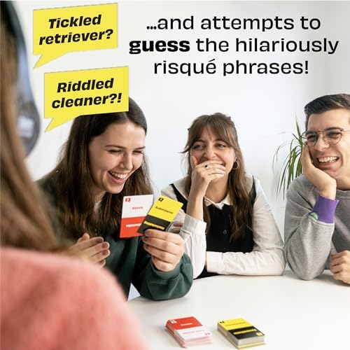Lucky Egg Sorry What - Hilarious Lip Reading Friends Party Game Based On The Headphone Challenge TikTok Trend - 2+ Players 40,000 Funny Word Phrase Combinations Card Game for Friends (Original)