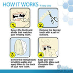 INSTANT SMILE Complete Your Smile Temporary Tooth Replacement Kit - Replace a Missing Tooth in Minutes - Patented