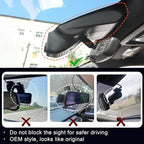 4K Dash Cam fit for GMC Sierra 1500 2022-2025 HD 2024 2025 Pro SLE Elevation SLT AT4X Denali Ultimate Accessories (Model C), Integrated OEM Look, UHD 2160P Video, WiFi & App, 128GB Card
