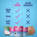 Keto Sugar Free Condensed Milk (6 Packs) Vegan Coconut Condensed Milk - Plant based milk, Vegan and Keto Friendly. Lower calories condensed coconut milk. 1-1 Replacement of regular condensed milk