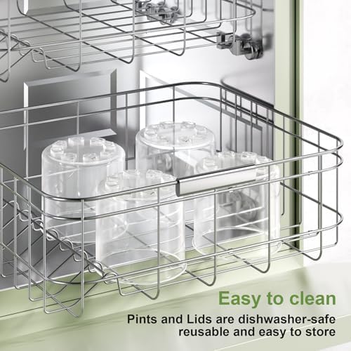 4 Pack Creami Pint Containers and Lids for Ninja, Compatible with Ninja NC299 NC300 Series Creami Maker Maker Machine Accessories, BPA Free & Dishwasher Safe, Assorted Colors