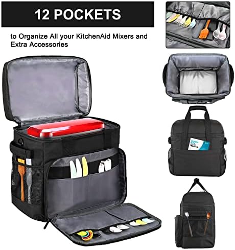 Carrying Bag Compatible with KitchenAid Mixers and Extra Accessories (All 4.5-Quart and 5-Quart),Storage Bag Only