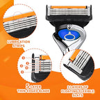 ProGlide wet razor men's razor blades, 24 replacement blades for wet razors, Fusion 5 blades value packs, Pro glide razor blades, Fusion 5 proglide