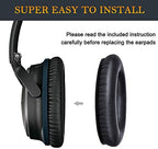 SoloWIT Protein Leather Earpads Cushions for Bose Headphones, Replacement Ear Pads for Bose QuietComfort 15 QC15 QC25 QC2 QC35/Ae2 Ae2i Ae2w/SoundTrue & SoundLink Around-Ear Series - Black&Blue
