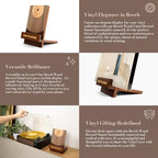 Now Playing Vinyl Record Stand: Classic Wood Record Holder - Vinyl Accessories for LP enthusiasts - Album and LP Holder