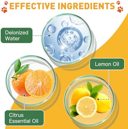 Cat Repellent Spray, Cat Deterrent Spray - Indoor & Outdoor Training Safe, Protect Furniture, Sofas, Rugs, Restricted Areas-for Behavior, Natural, Effective