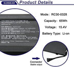 RC30-0328 RZ09-0328 Laptop Battery Replacement for Razer Blade 15 Base 2020 2021 RZ09-0328X RZ09-03286 RZ09-03287 RZ09-03289 RZ09-03287E22 RZ09-0369 RZ09-0369X RZ09-0410 RZ09-0410BE22