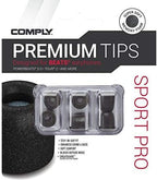 Comply Memory Foam Replacement Earbud Tips for Beats Powerbeats Pro, Beats Flex, Beats X, Powerbeats 1, 2, 3| Ultimate Comfort, Secure Fit, Superior Noise Isolation | Black, Medium (3 Pairs)