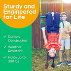 Jungle Gym Kingdom Swing Sets for Backyard, Monkey Bars & Swingset Accessories - Set Includes 18" Trapeze Swing Bar & 48" Heavy Duty Chain with Locking Carabiners - Outdoor Play Equipment (Green)