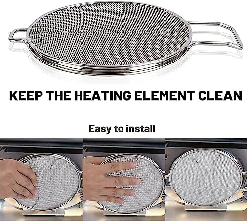2PCS Splatter Shield for Ninja Foodi IG651, Replacement Stainless Steel Splatter Screen Air Fryer Accessories for Ninja Foodi Smart XL Pro 7-in-1 Indoor Grill, IG600, IG601, IG651