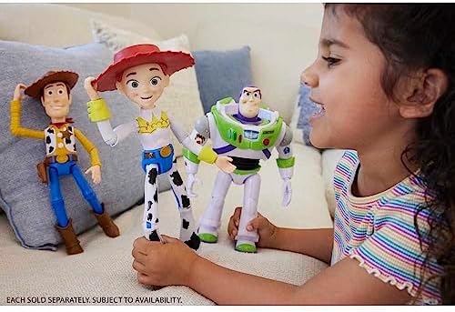 Mattel Disney and Pixar Toy Story Large Action Figure, Posable Jessie Collectible in Signature Cowgirl Look with Removable Hat, 12-inch Scale