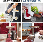 Universal Meat Grinder Pusher/Stomper for Kitchenaid Meat Food Grinder Parts, Meat Grinder Attachments Replacement for Lem Meat Grinder Pusher Tool, 9.6 Inch HDPE Food Grade Material, 1 Pcs