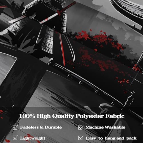 Wegklazax Japanese Tapestry Moon Landscape Tapestry Ninja Tapestry for Bedroom Anime Tapestries Wall Hanging for Bedroom Living Room Japanese-C 44"x60"