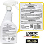 Harris Peppermint Oil Mice & Rodent Repellent Spray for House and Car Engines, Humane Mouse Trap Substitute, 20oz