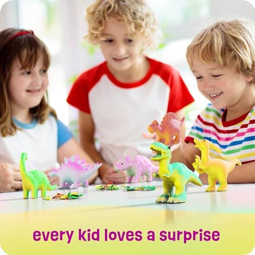 Dinosaur Hatching Surprise Easter Eggs for Kids - 6 Pack - Grows 600% - Dino Egg Toys for Boys & Girls Age 3-8 - Gift Ideas, Party Favors, Easter Basket Stuffers - Gifts for Girls Ages 3 4 5 6 7 8