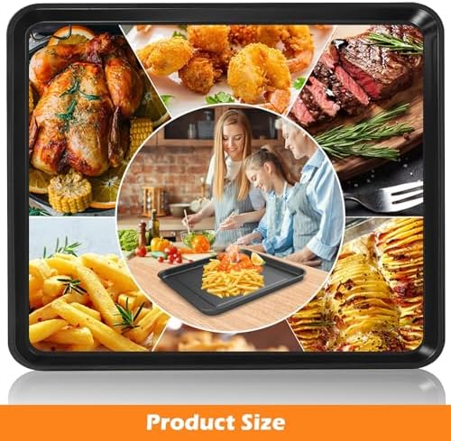 Air Fryer Grill Pan for Ninja Foodi DT251 DT201 DT200 Digital Air Fryer Countertop Oven, 13.6 * 11.6'' Air Fryer Grill Plate Crisper Plate Rack Accessories Replacement Parts Tray,Dishwasher Safe