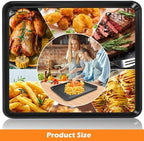 Air Fryer Grill Pan for Ninja Foodi DT251 DT201 DT200 Digital Air Fryer Countertop Oven, 13.6 * 11.6'' Air Fryer Grill Plate Crisper Plate Rack Accessories Replacement Parts Tray,Dishwasher Safe