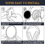 SOULWIT Cooling-Gel Earpads Cushions Replacement for Sennheiser HD650, HD660 S, HD660S2, HD600, HD6XX, HD58X, HD580, HD565, HD545, HD535 Headphones, Ear Pads with Ice Silk Fabric - Dark Coffee