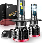 H4/9003 LED Bulbs,80W 16000 Lumens Bright,6500K Cool White LED Fog Light Halogen Replacement IP68 Waterproof, Pack of 2