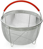 Original Salbree Steamer Basket for 3 qt quart Instant Pot Accessories, Stainless Steel Strainer and Insert fits IP Insta Pots, Instapot, Other Pressure Cookers, with Silicone Handle [6qt 8qt avail]