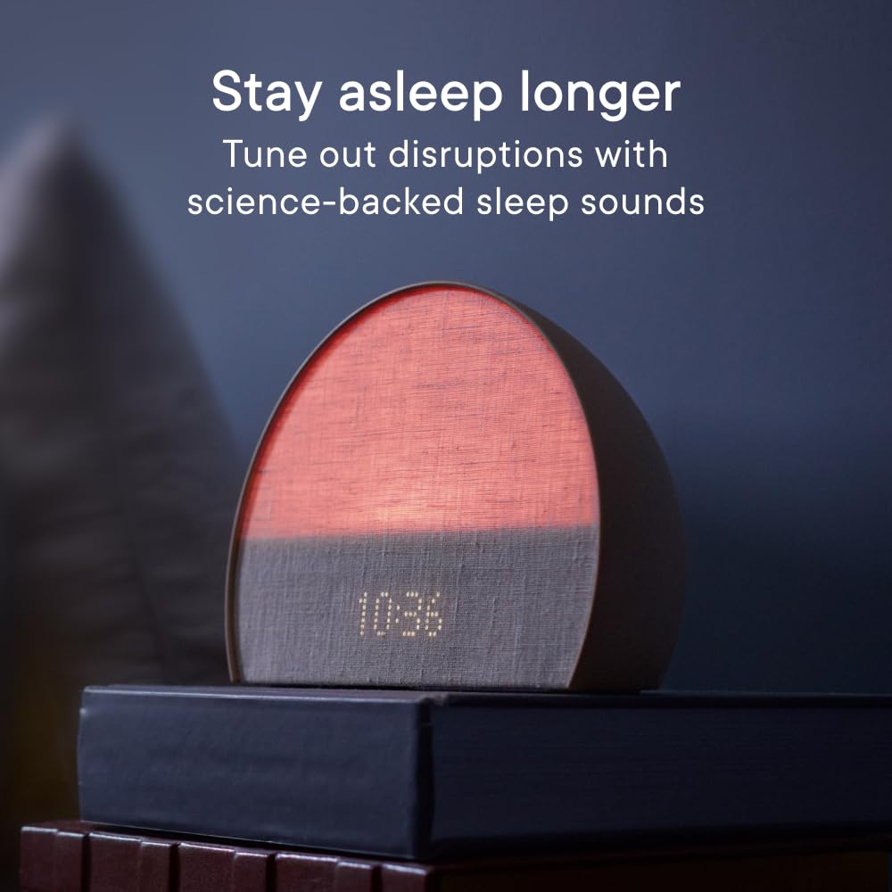 Hatch Restore 2 Sunrise Alarm Clock, Sound Machine, Smart Light (Putty) ー Your Bedside Sleep Guide, White Noise, Personal Sleep Routines, Dimmable Clock, Deep Sleep, Gentle Alarm, Wake Up Energized