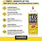 Harris Bed Bug & Insects Killer, Diatomaceous Earth Powder, 9oz