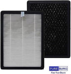 PUREBURG CAP-500FPK Replacement Filter Compatible with Cuisinart CAP-500 Air Purifier,2-Pack(4 Filters) H13 HEPA 3-Stage Filtration Activated Carbon 2-in-1